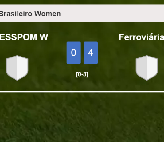 Ferroviária W overcomes CRESSPOM W 5-0 after playing a incredible match