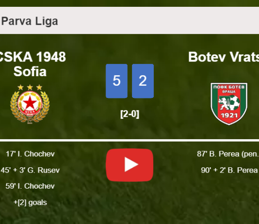 CSKA 1948 Sofia obliterates Botev Vratsa 5-2 . HIGHLIGHTS