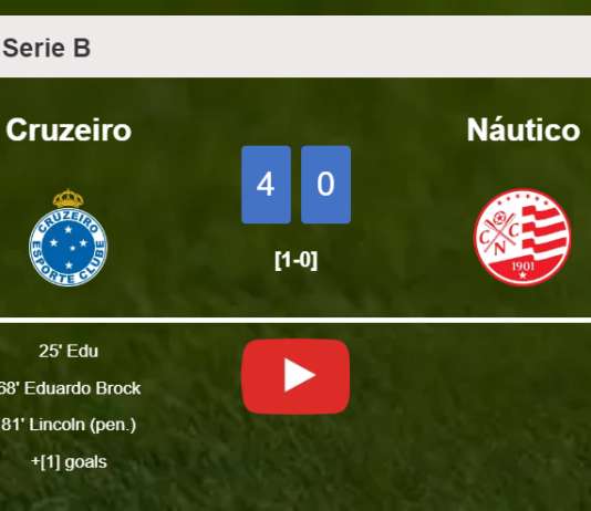 Cruzeiro estinguishes Náutico 4-0 with a superb match. HIGHLIGHTS