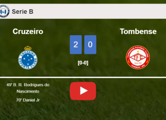 Cruzeiro conquers Tombense 2-0 on Saturday. HIGHLIGHTS
