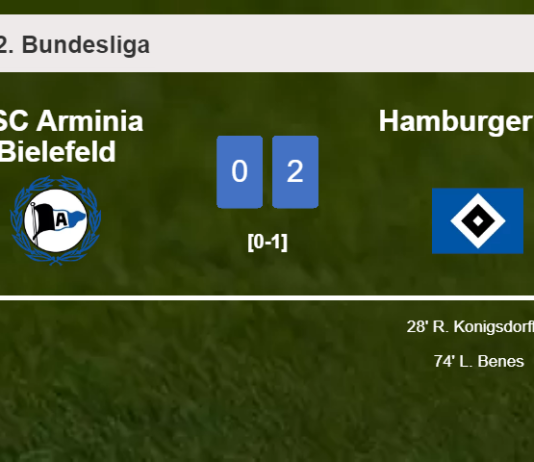 Hamburger SV prevails over DSC Arminia Bielefeld 2-0 on Saturday