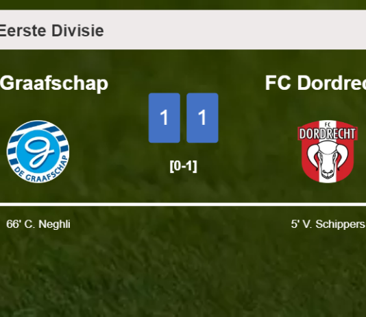 De Graafschap and FC Dordrecht draw 1-1 on Friday