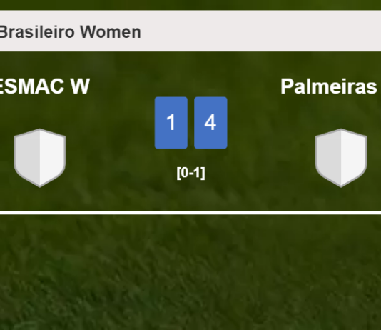 Palmeiras W overcomes ESMAC W 4-1