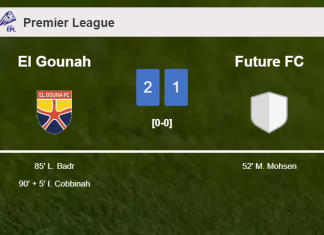 El Gounah recovers a 0-1 deficit to conquer Future FC 2-1