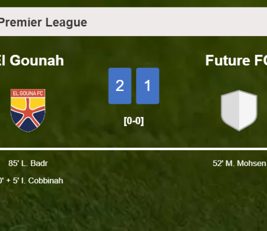 El Gounah recovers a 0-1 deficit to conquer Future FC 2-1