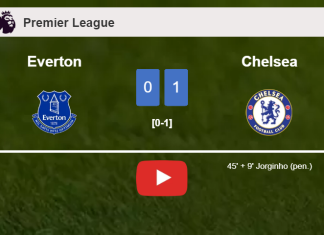 Chelsea prevails over Everton 1-0 with a goal scored by J. . HIGHLIGHTS