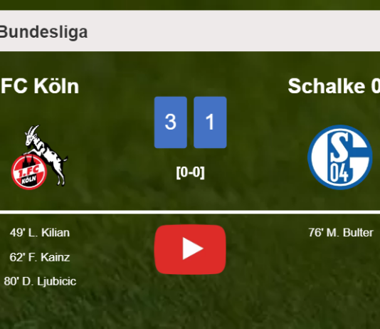 FC Köln tops Schalke 04 3-1. HIGHLIGHTS