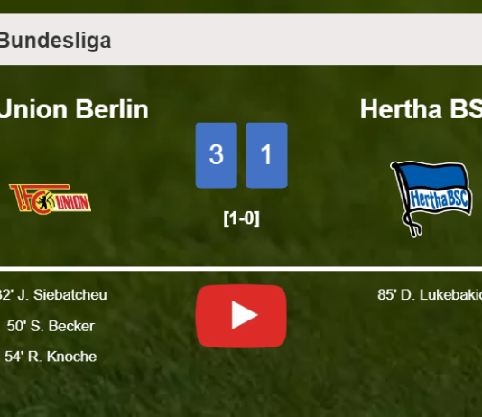 FC Union Berlin prevails over Hertha BSC 3-1. HIGHLIGHTS