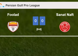 Foolad draws 0-0 with Sanat Naft on Saturday