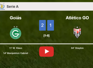 Goiás prevails over Atlético GO 2-1. HIGHLIGHTS