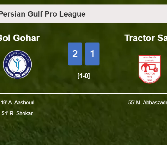 Gol Gohar overcomes Tractor Sazi 2-1