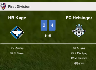 FC Helsingør conquers HB Køge 4-2