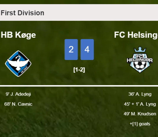 FC Helsingør conquers HB Køge 4-2