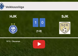 HJK overcomes SJK 1-0 with a goal scored by A. Olusanya. HIGHLIGHTS