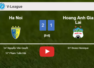 Ha Noi defeats Hoang Anh Gia Lai 2-1. HIGHLIGHTS