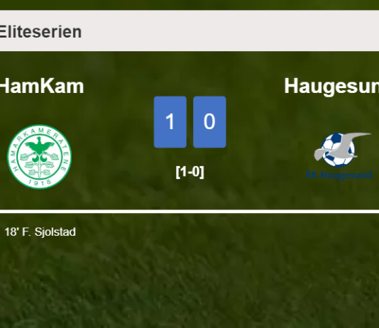 HamKam overcomes Haugesund 1-0 with a goal scored by F. Sjolstad
