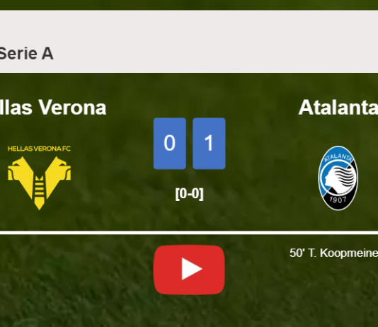Atalanta beats Hellas Verona 1-0 with a goal scored by T. Koopmeiners. HIGHLIGHTS