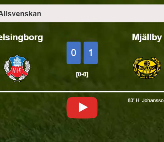 Mjällby conquers Helsingborg 1-0 with a goal scored by H. Johansson. HIGHLIGHTS
