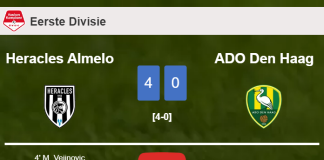 Heracles Almelo demolishes ADO Den Haag 4-0 with a superb performance. HIGHLIGHTS