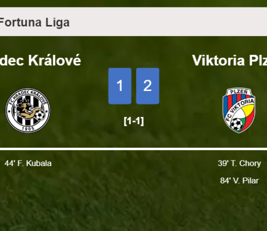 Viktoria Plzeň beats Hradec Králové 2-1