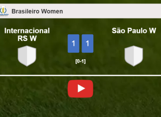 Internacional RS W and São Paulo W draw 1-1 on Sunday. HIGHLIGHTS