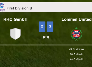 Lommel United beats KRC Genk II 3-0
