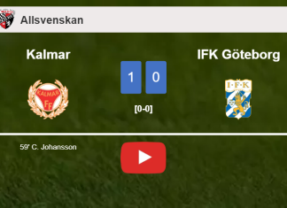 Kalmar beats IFK Göteborg 1-0 with a late and unfortunate own goal from C. Johansson. HIGHLIGHTS
