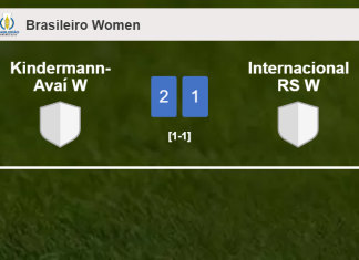 Kindermann-Avaí W steals a 2-1 win against Internacional RS W