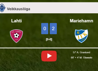 Mariehamn overcomes Lahti 2-0 on Friday. HIGHLIGHTS