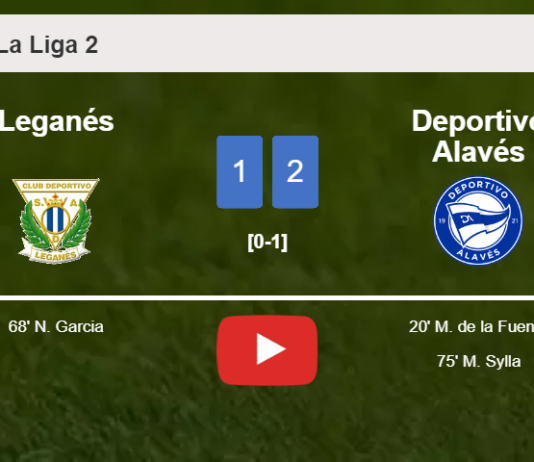 Deportivo Alavés prevails over Leganés 2-1. HIGHLIGHTS