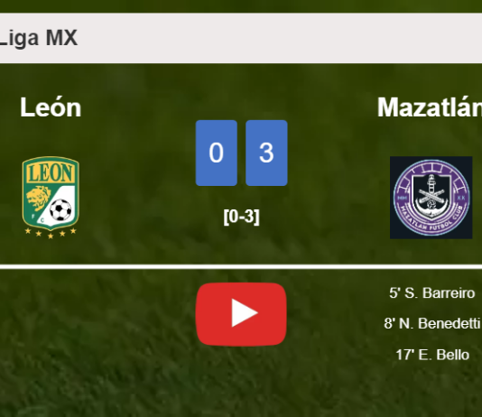 Mazatlán overcomes León 3-0. HIGHLIGHTS