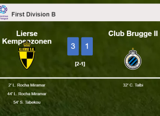 Lierse Kempenzonen overcomes Club Brugge II 3-1