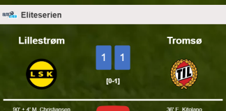 Lillestrøm grabs a draw against Tromsø. HIGHLIGHTS