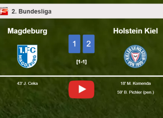 Holstein Kiel overcomes Magdeburg 2-1. HIGHLIGHTS