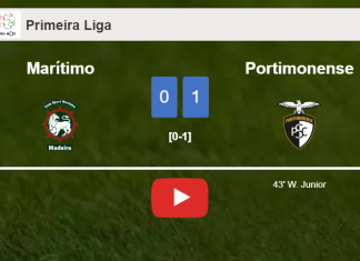 Portimonense defeats Marítimo 1-0 with a goal scored by W. Junior. HIGHLIGHTS