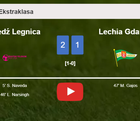 Miedź Legnica tops Lechia Gdańsk 2-1. HIGHLIGHTS