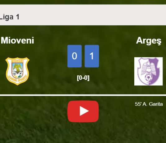 Argeş defeats Mioveni 1-0 with a goal scored by A. Garita. HIGHLIGHTS