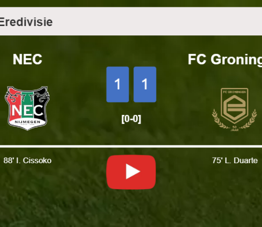 NEC grabs a draw against FC Groningen. HIGHLIGHTS