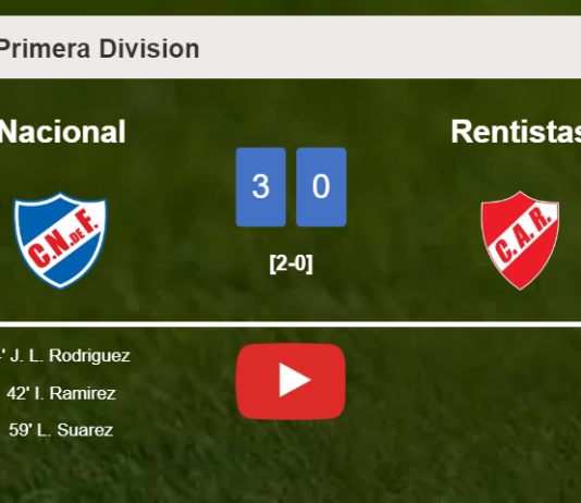 Nacional prevails over Rentistas 3-0. HIGHLIGHTS