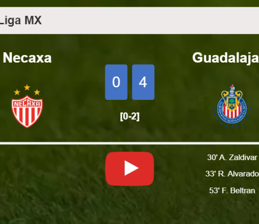 Guadalajara tops Necaxa 4-0 after playing a incredible match. HIGHLIGHTS