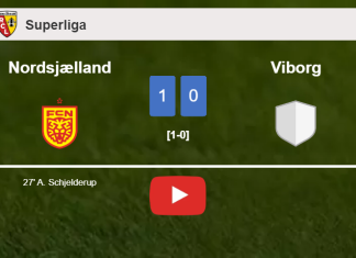 Nordsjælland prevails over Viborg 1-0 with a goal scored by A. Schjelderup. HIGHLIGHTS