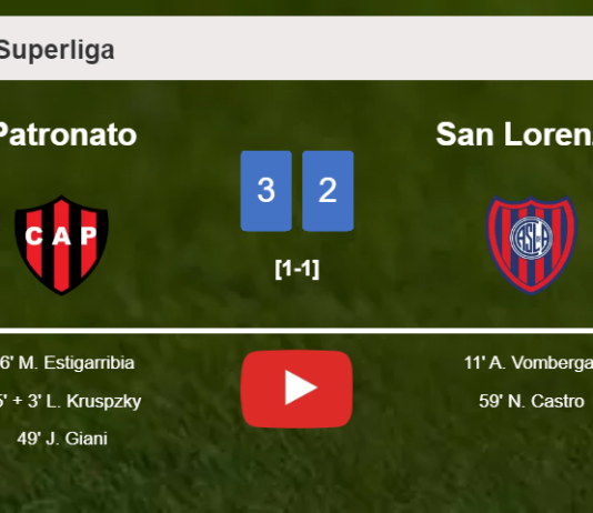 Patronato beats San Lorenzo 3-2. HIGHLIGHTS