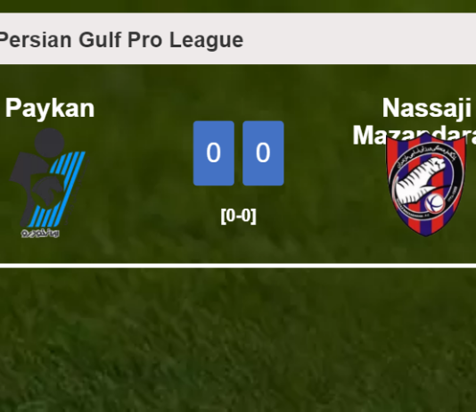 Paykan draws 0-0 with Nassaji Mazandaran on Tuesday
