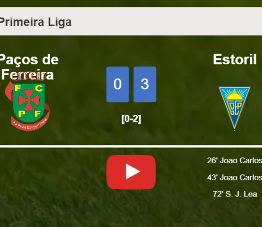 Estoril conquers Paços de Ferreira 3-0. HIGHLIGHTS