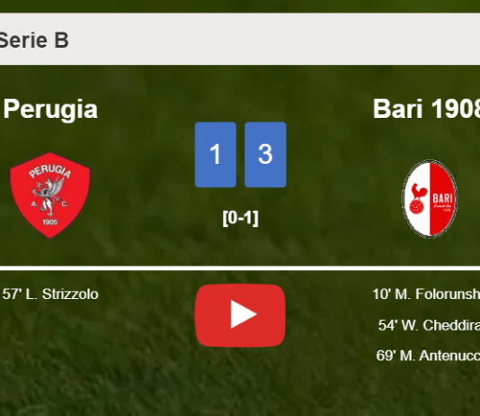 Bari 1908 defeats Perugia 3-1. HIGHLIGHTS