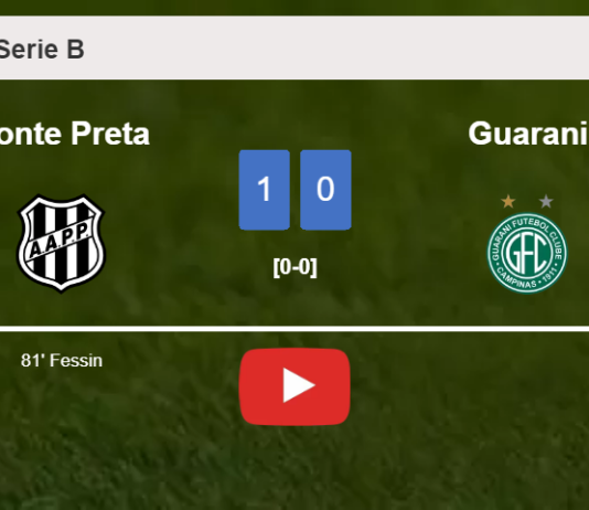 Ponte Preta overcomes Guarani 1-0 with a goal scored by F. . HIGHLIGHTS