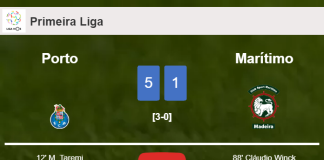 Porto annihilates Marítimo 5-1 showing huge dominance. HIGHLIGHTS