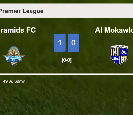 Pyramids FC tops Al Mokawloon 1-0 with a goal scored by A. Samy