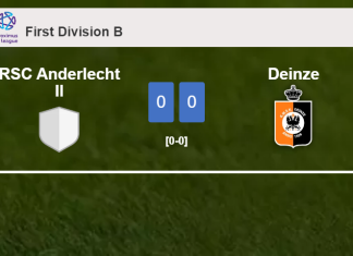RSC Anderlecht II draws 0-0 with Deinze on Sunday