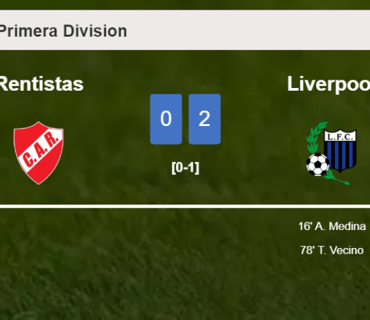Liverpool surprises Rentistas with a 2-0 win